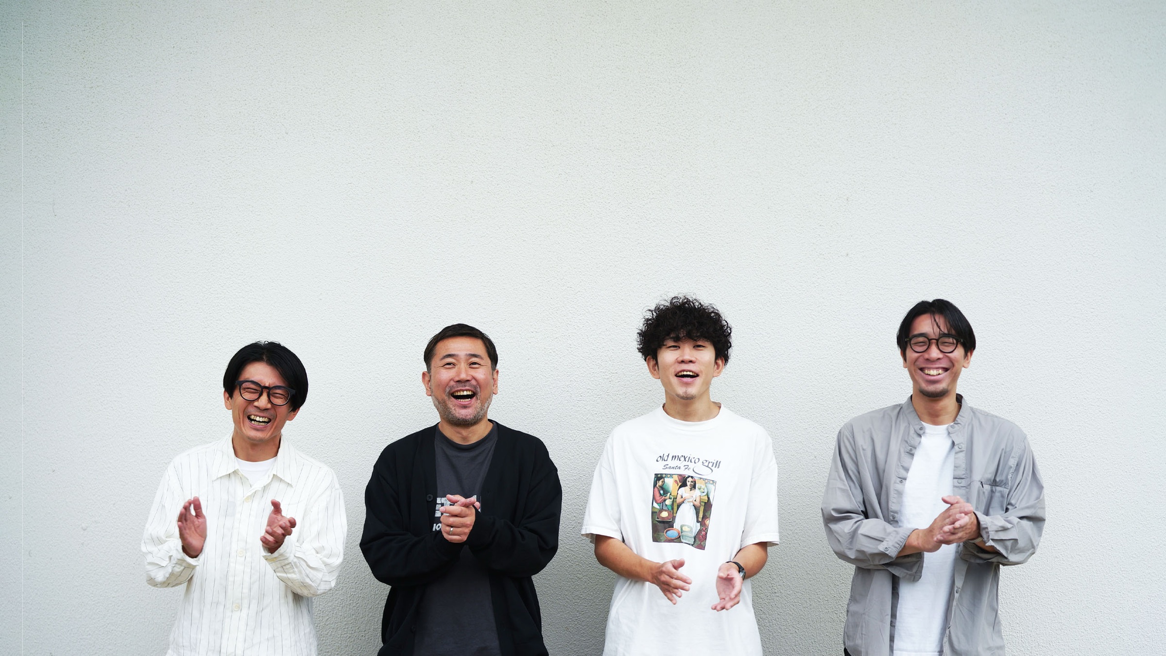 TENT メンバー4人 — 青木亮作、治田将之、竹下健、山根涼